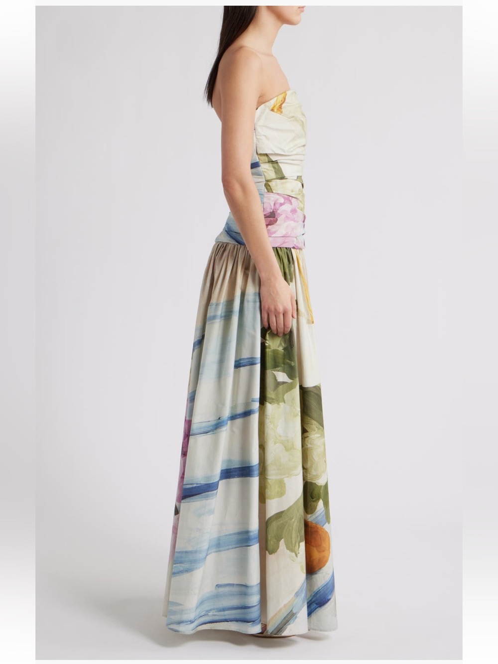 Acler Nershall Print Strapless Gown NWT - Picture 3 of 5